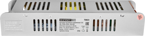 Блок питания Онлайт 90389 OD-P250-IP20-12V 12 В 250 Вт IP20