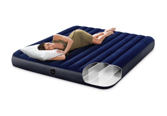 Надувной матрас INTEX 64755 King серии Dura-Beam 203x183x25 синий