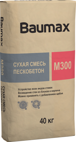 Пескобетон М300 Baumax 40 кг