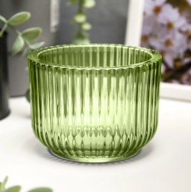 Ваза Maddalena стекло цвет прозрачный 10.6 см