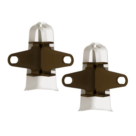 Угол наружный Деконика 70 мм орех антик Г-профиль (2 шт.)