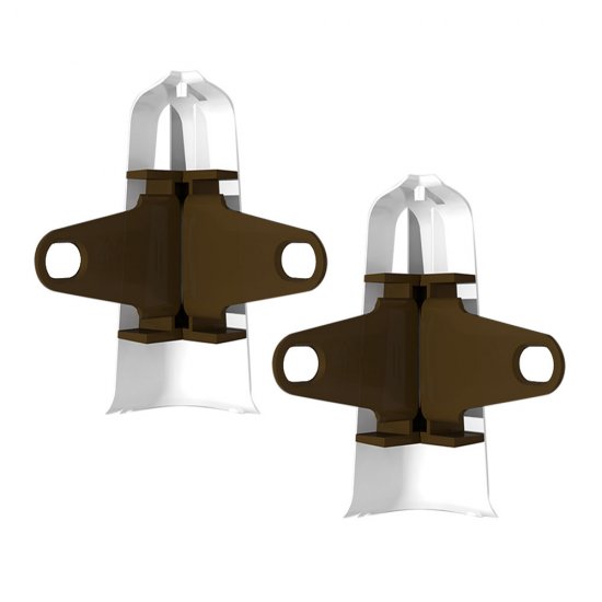 Угол наружный Деконика 85 мм белый матовый Г-профиль (2 шт.)