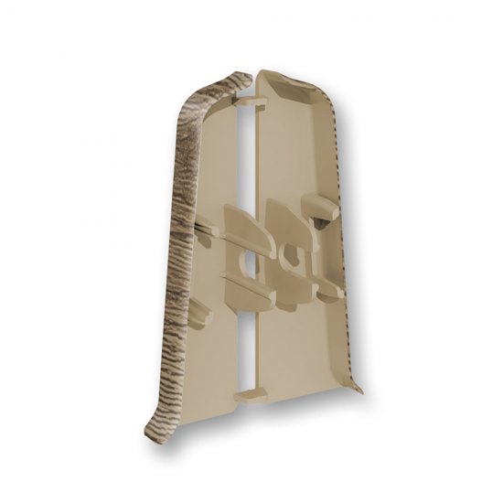 Заглушка торцевая Деконика 70 мм дуб рустик левая-правая Г-профиль (2 шт.)