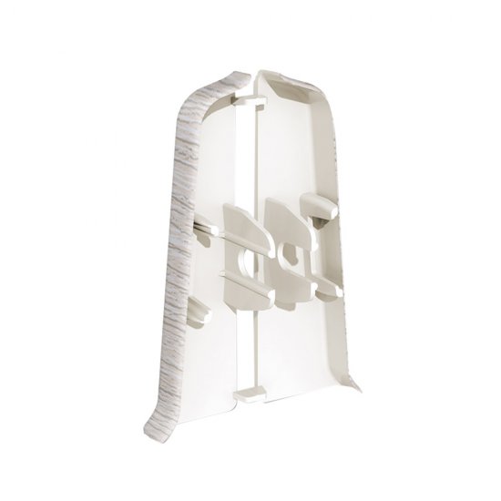 Заглушка торцевая Деконика 70 мм ясень серый левая-правая Г-профиль (2 шт.)