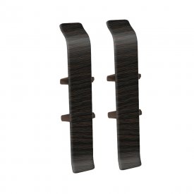 Соединитель Деконика 70 мм венге темный Г-профиль (2 шт.)