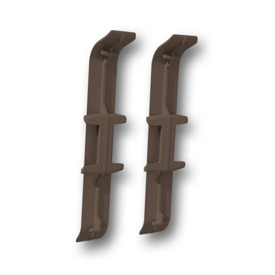 Соединитель Деконика 70 мм венге темный Г-профиль (2 шт.)