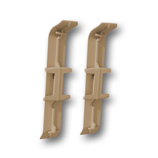 Соединитель Деконика 70 мм орех Г-профиль (2 шт.)
