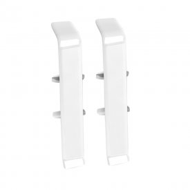 Соединитель Деконика 85 мм белый глянцевый Г-профиль (2 шт.)