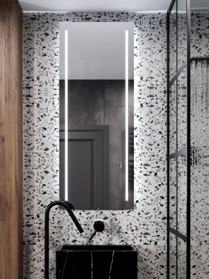 Зеркало для ванной Omega Glass Kascata SD86 с подсветкой 60x150 см