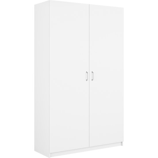 Шкаф распашной Турин с 2 дверями 120x212x45 см ЛДСП цвет белый