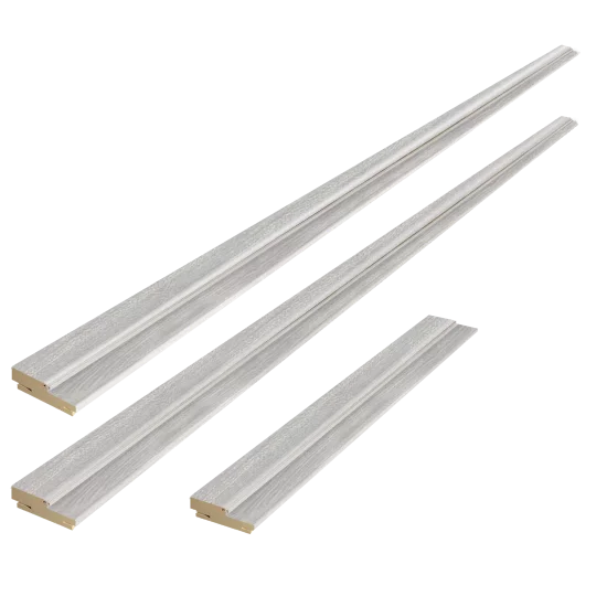 Комплект дверной коробки Канзас телескопический 2070x80x38 мм ПВХ цвет дуб европейский серый (2.5шт.)