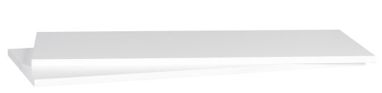 Полка для навесного шкафа Delinia 80x35 см ЛДСП белый 2 шт