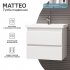 Тумба для ванной Vigo Matteo подвесная белая под раковину Фостер 70 см