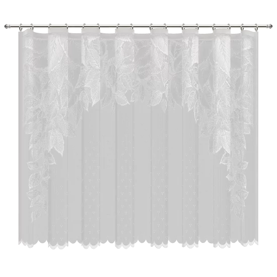 Тюль на ленте для кухни Ноктюрн 250x165 см цвет белый