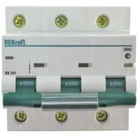 Автомат DEKraft ВА201-3P-100A-D