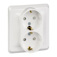 Двухместная розетка Systeme Electric Этюд