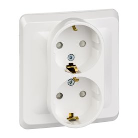 Двухместная розетка Systeme Electric Этюд