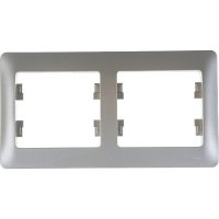 Горизонтальная двухместная рамка Systeme Electric GLOSSA