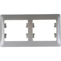 Горизонтальная двухместная рамка Systeme Electric GLOSSA