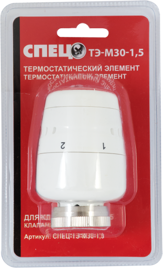 Термостатическая головка Спец M30x1.5 белая