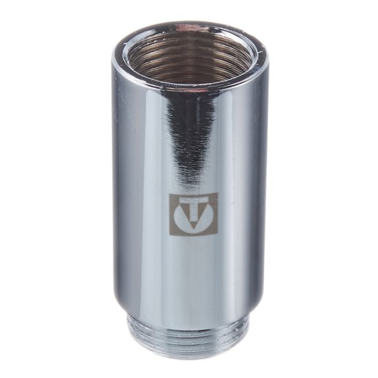 Удлинитель Valtec 70 мм х 1 ВР(г) х 1 НР(ш) хром латунный (VTr.198.C.0670)
