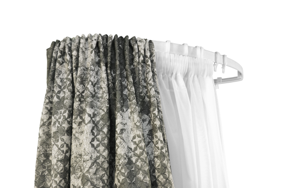 Крепление для гибкого карниза пластик 3см цвет белый 5 шт.