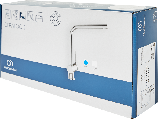 Смеситель кухонный Ideal Standard Ceralook общая высота 34.8 см цвет хром