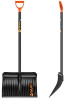 Лопата для уборки снега Finland 1023 50x150 см пластик с черенком
