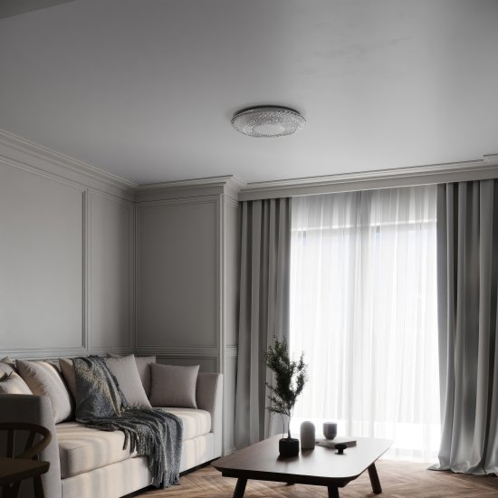 Светильник настенно-потолочный LED Семь Огней Рамонс 90 Вт с пультом д/у 34 м² регулируемый белый свет цвет белый