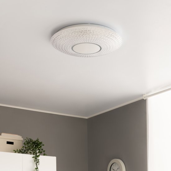 Светильник настенно-потолочный LED Семь Огней Рамонс 90 Вт с пультом д/у 34 м² регулируемый белый свет цвет белый