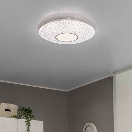 Светильник настенно-потолочный LED Семь Огней Рамонс 90 Вт с пультом д/у 34 м² регулируемый белый свет цвет белый