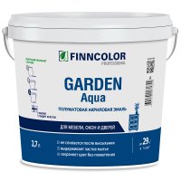 Эмаль акриловая Finncolor Garden Aqua основа А белая полуматовая 2,7 л