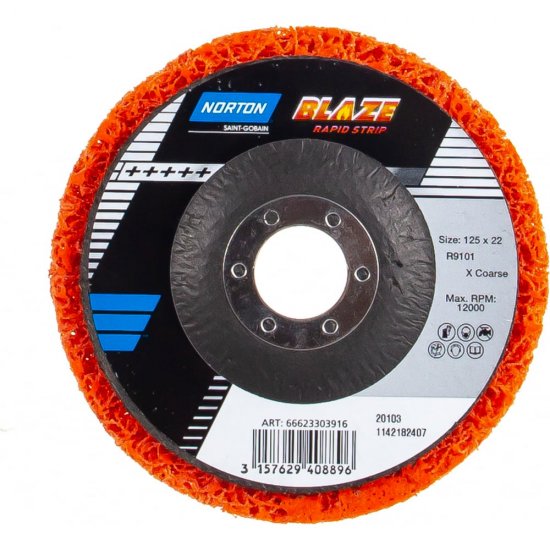 Круг зачистной NORTON Blaze Rapid Strip Blaze