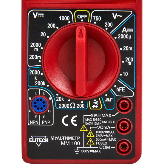 Мультиметр Elitech ММ 100