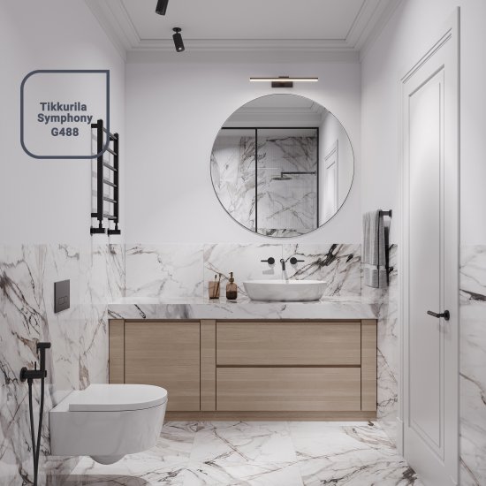 Краска для стен и потолков Dufa Europlast Interior 7 моющаяся матовая цвет белый база A 9 л