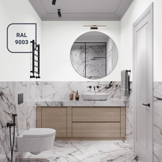 Краска для стен и потолков Dufa Europlast Interior 7 моющаяся матовая цвет белый база A 9 л