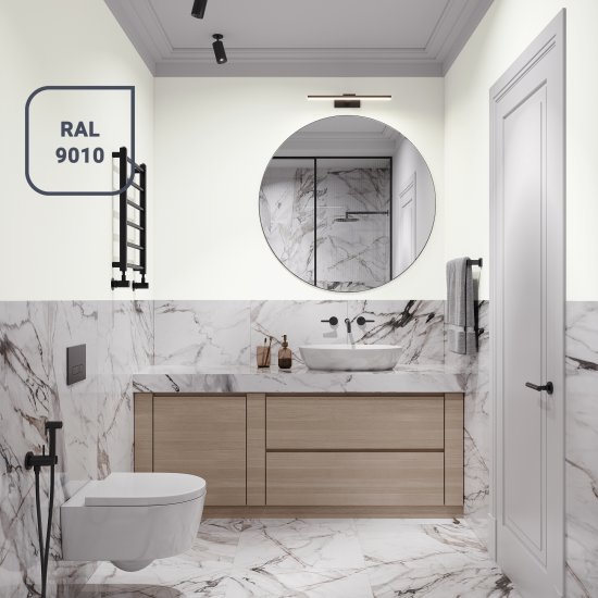 Краска для стен и потолков Dufa Europlast Interior 7 моющаяся матовая цвет белый база A 9 л