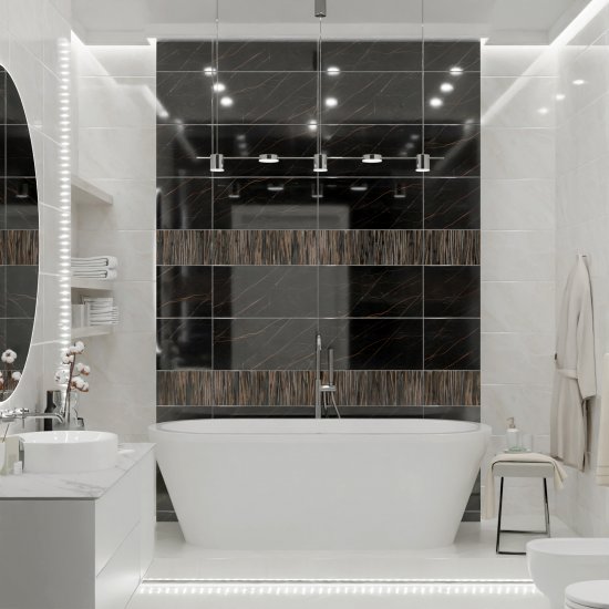 Плитка настенная Нефрит-Керамика Роял Ноэль 30x60 см 1.8 м² глянцевая цвет светло-бежевый