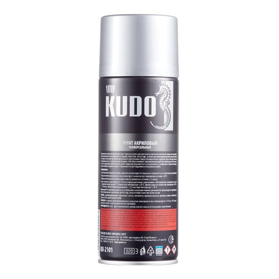 Грунт аэрозольный Kudo Arte серый 520 мл (KU-2101)