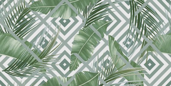 Плитка настенная Нефрит-Керамика Эклат 20x40 см 1.2 м² матовая цвет разноцветный