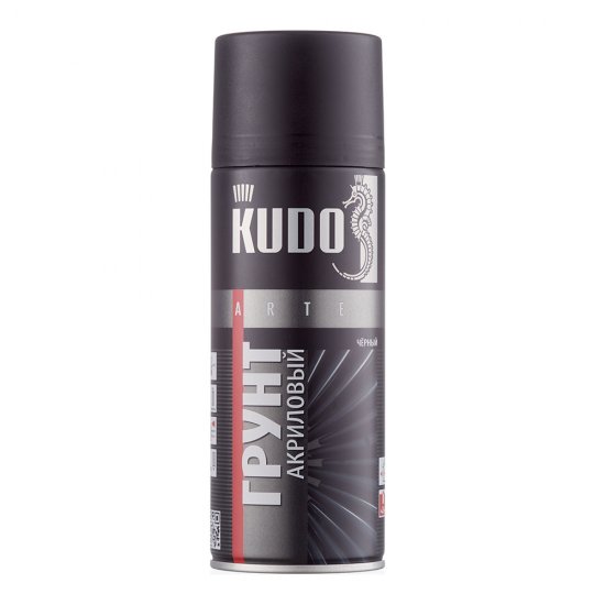 Грунт аэрозольный Kudo Arte черный 520 мл (KU-2103)