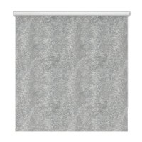 Штора рулонная блэкаут Марбл 120x160 см серая