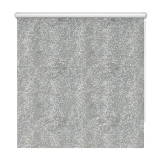 Штора рулонная блэкаут Марбл 120x160 см серая