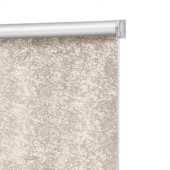 Штора рулонная блэкаут Марбл 60x160 см бежевая
