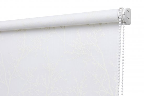 Штора рулонная Жардин 100x160 см белая