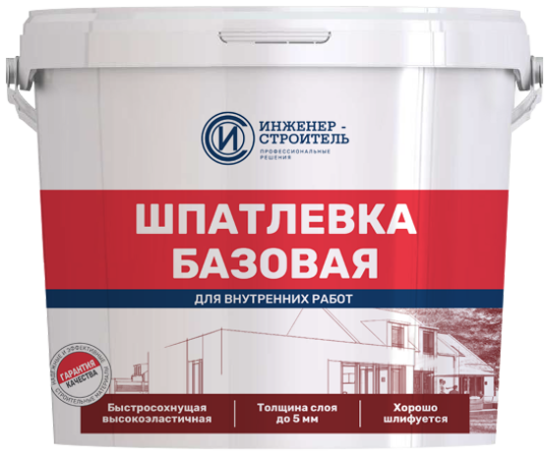 Шпатлевка базовая Инженер-Строитель 20 кг