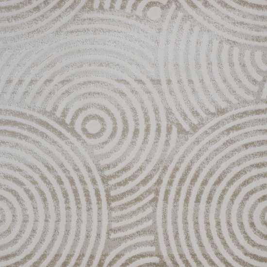Ковровое покрытие «Оптимист Круги» 2 м, цвет бежевый