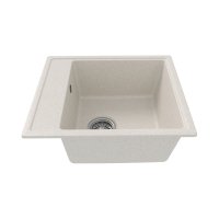 Кухонная мойка Teymi Helmi 57x50, белая (хлопок) матовая T120109