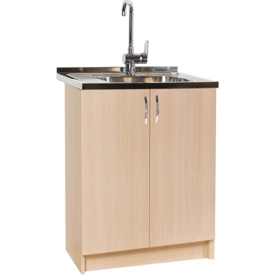 Тумба SANTREK 60*60 цвет дуб млечный (2 дверцы) (ЛДСП)