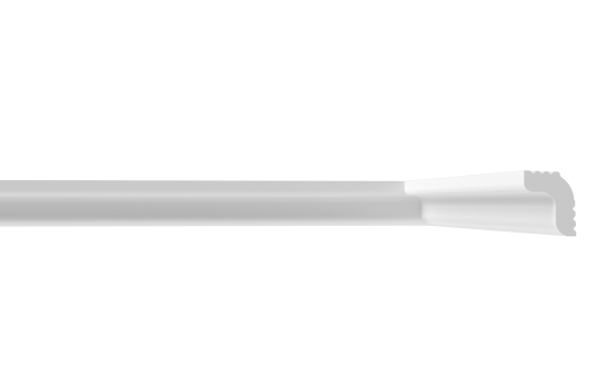 Плинтус потолочный полистирол для натяжного потолка Format 03006E белый 18x21x2000 мм